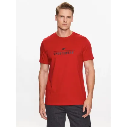 Zdjęcie 4F T-Shirt 4FSS23TTSHM539 Czerwony Regular Fit