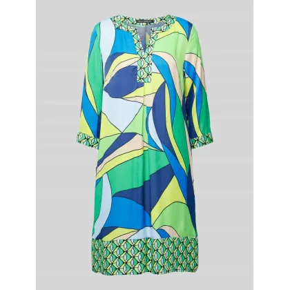 Zdjęcie Sukienka o długości do kolan z kołnierzem z lamówką