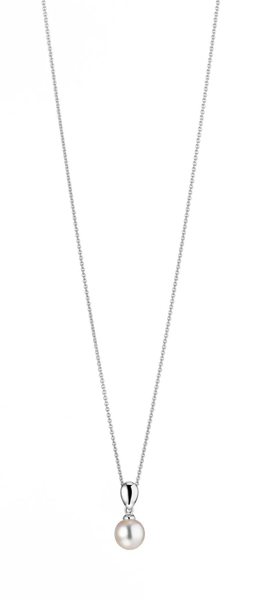 obrazek 1 Perłowy naszyjnik z perłą słodkowodną wykonany z 925/ rodowanego srebra