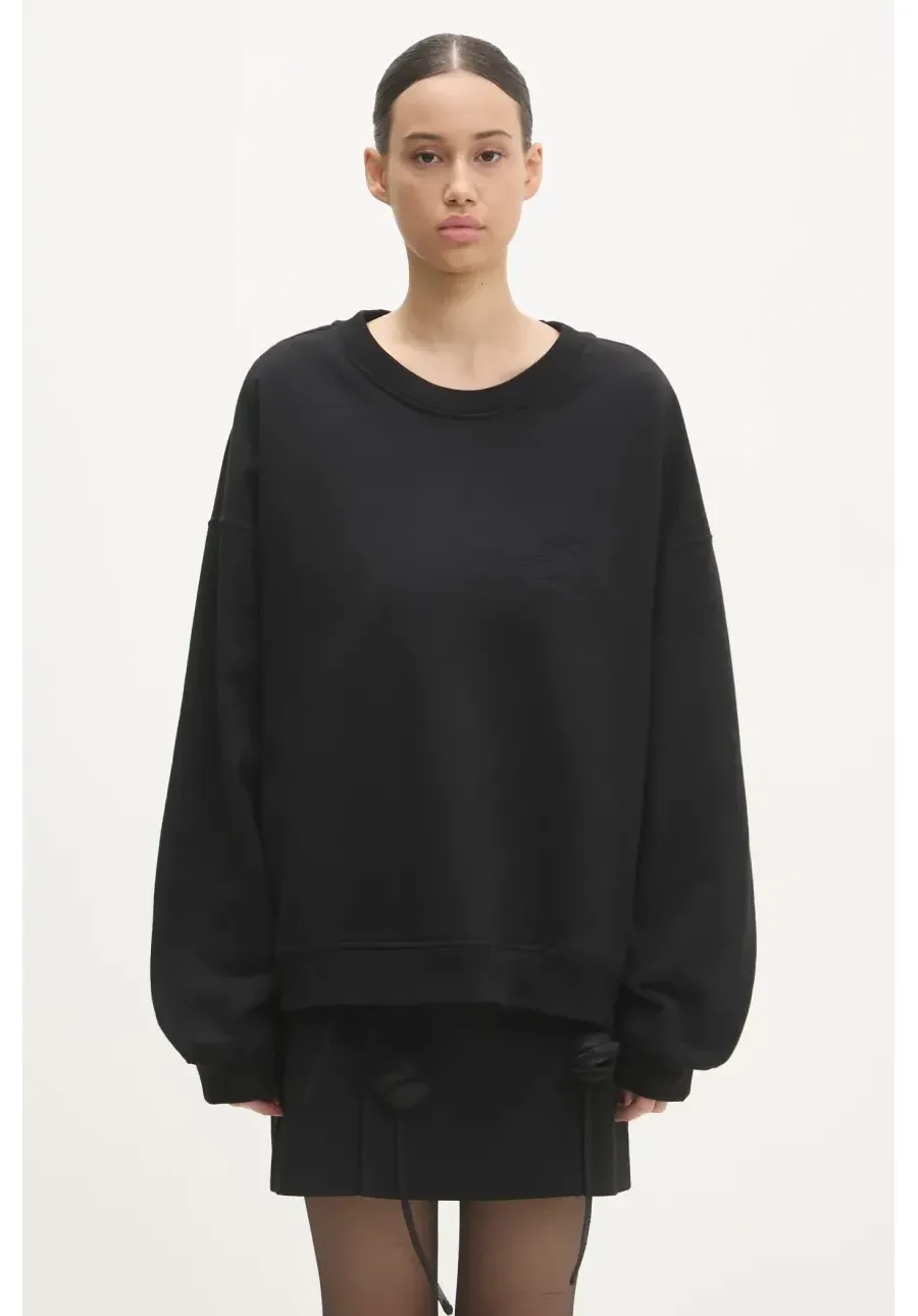 obrazek 1 Fiorucci bluza bawełniana Angel damska kolor czarny gładka M01FPSCR188CJ05BK01