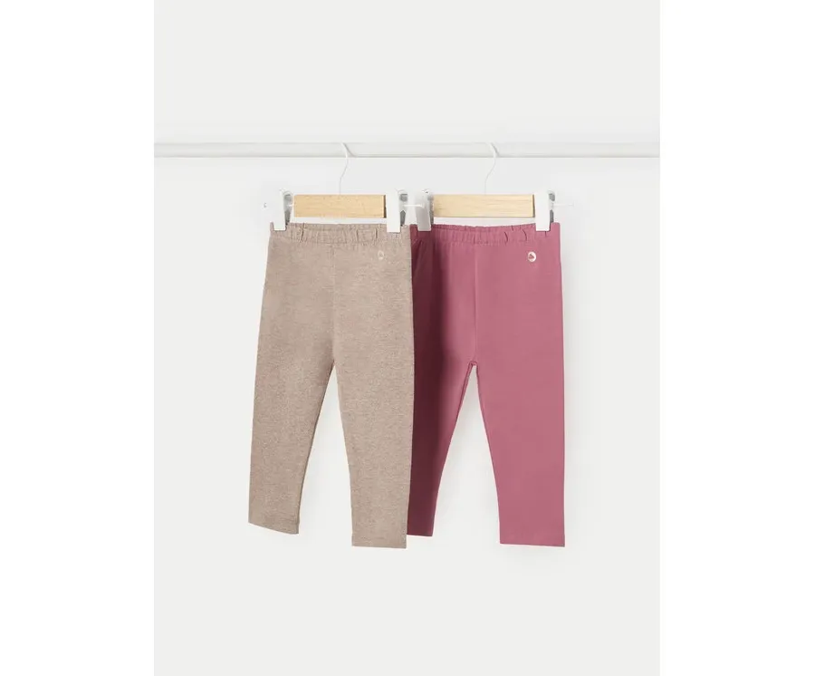 obrazek 1 Mayoral Komplet 2 par legginsów 702 Kolorowy Slim Fit