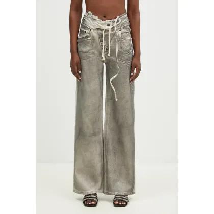 Zdjęcie Ottolinger jeansy Double Fold Pants damskie kolor beżowy 1170803921