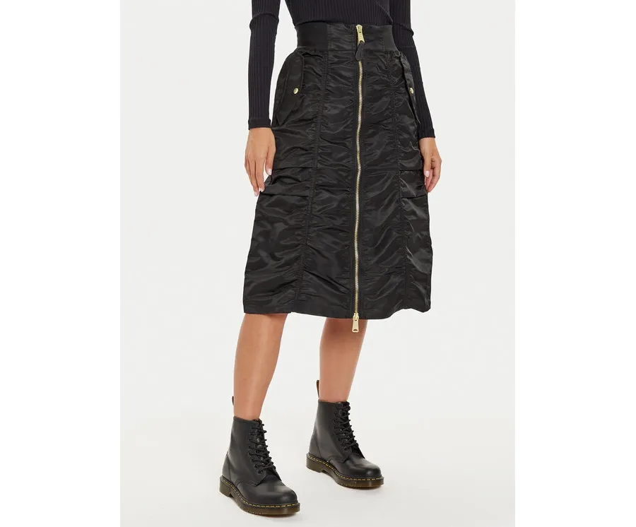 obrazek 1 Alpha Industries Spódnica midi 148067 Czarny Regular Fit