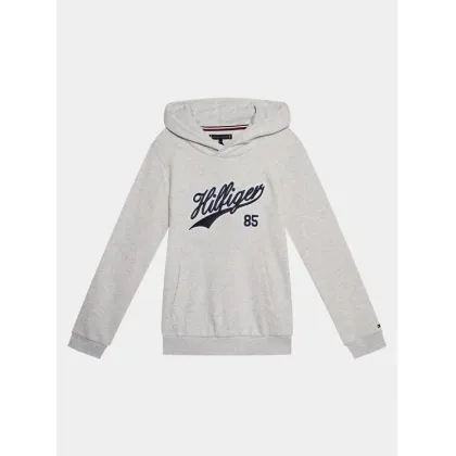 Zdjęcie Tommy Hilfiger Bluza Hilfiger Script Hoodie KB0KB08718 Szary Regular Fit