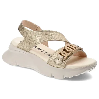 Zdjęcie Złote Sandały Hispanitas Eleganckie Buty Damskie