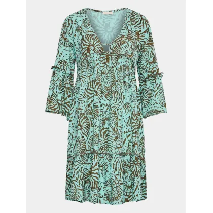 Zdjęcie Selmark Sukienka letnia Vestido BJ295 Zielony Regular Fit