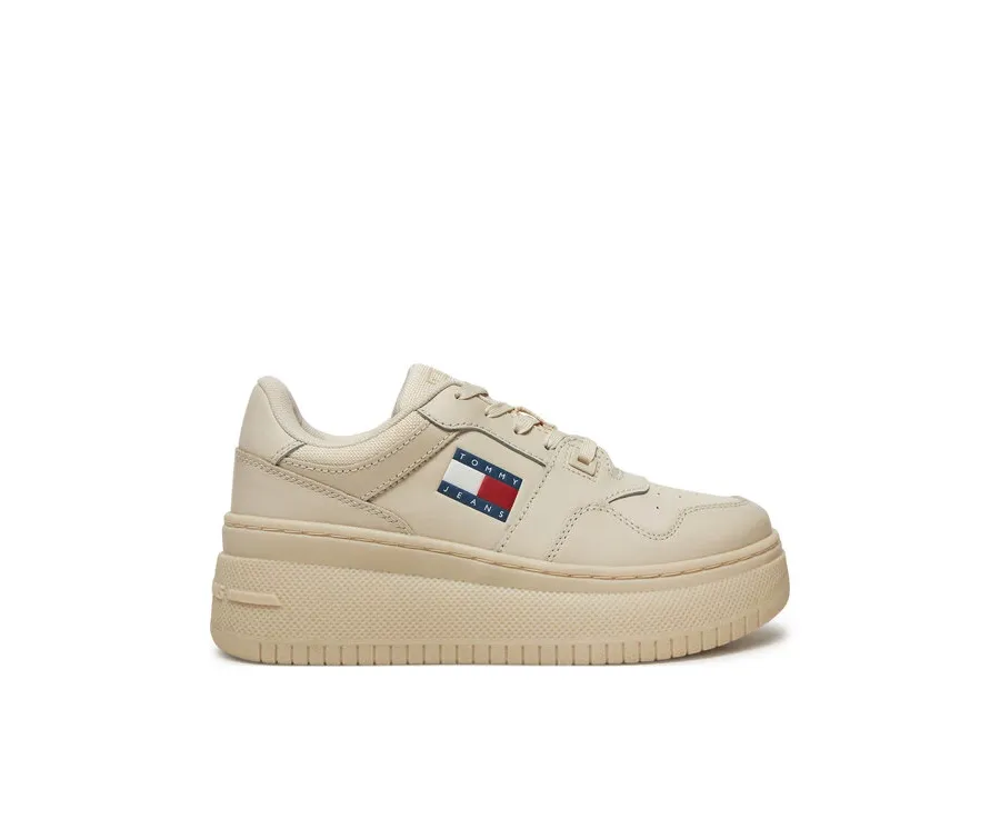 obrazek 1 Tommy Jeans Sneakersy Retro Basket EN0EN02506 Beżowy