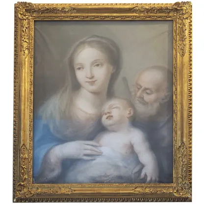 Zdjęcie Antyczny obraz Madonna z Dzieciątkiem z XVIII wieku