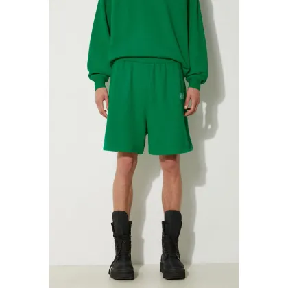 Zdjęcie Awake NY szorty bawełniane Awake Sweatshort kolor zielony melanżowe SP24-PA006