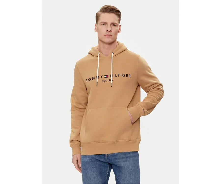 obrazek 1 Tommy Hilfiger Bluza Logo MW0MW11599 Brązowy Regular Fit