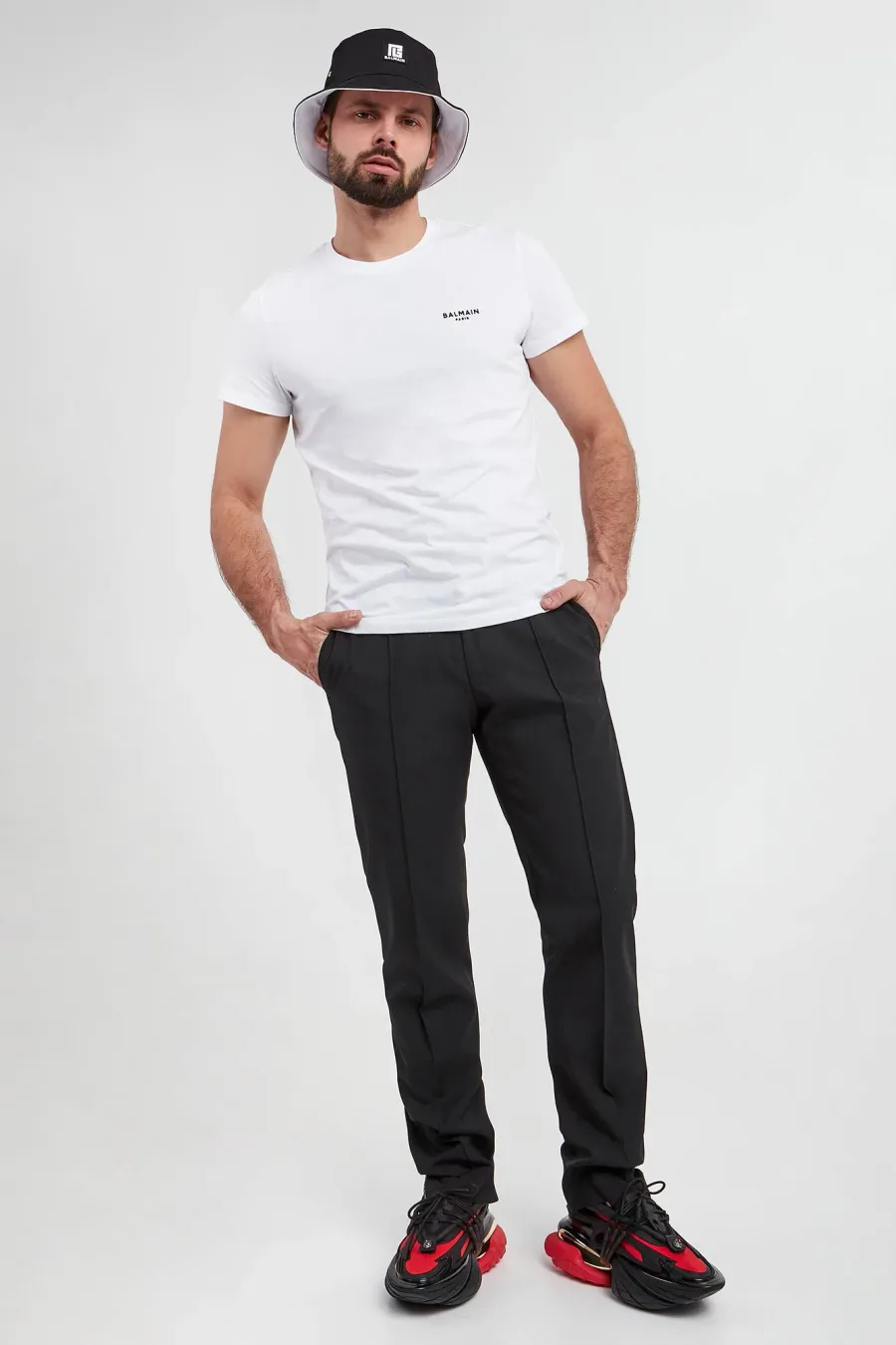 obrazek 1 T-shirt męski z logo BALMAIN Balmain