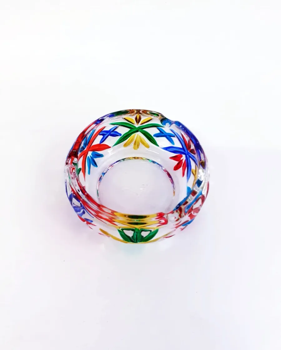 obrazek 2 Wyjątkowa popielniczka z włoskiego szkła murano - ⌀ 10 cm