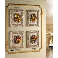 Picture Ceramic painting with fruit and Swarovski on grapes - Valle d'oro Patchi