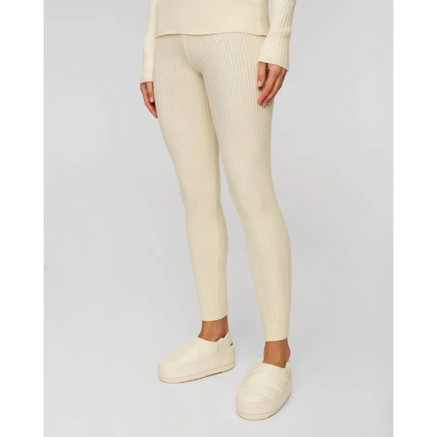 obrazek 1 Zielone Leginsy Damskie Varley Mocado Rib Knit Legging