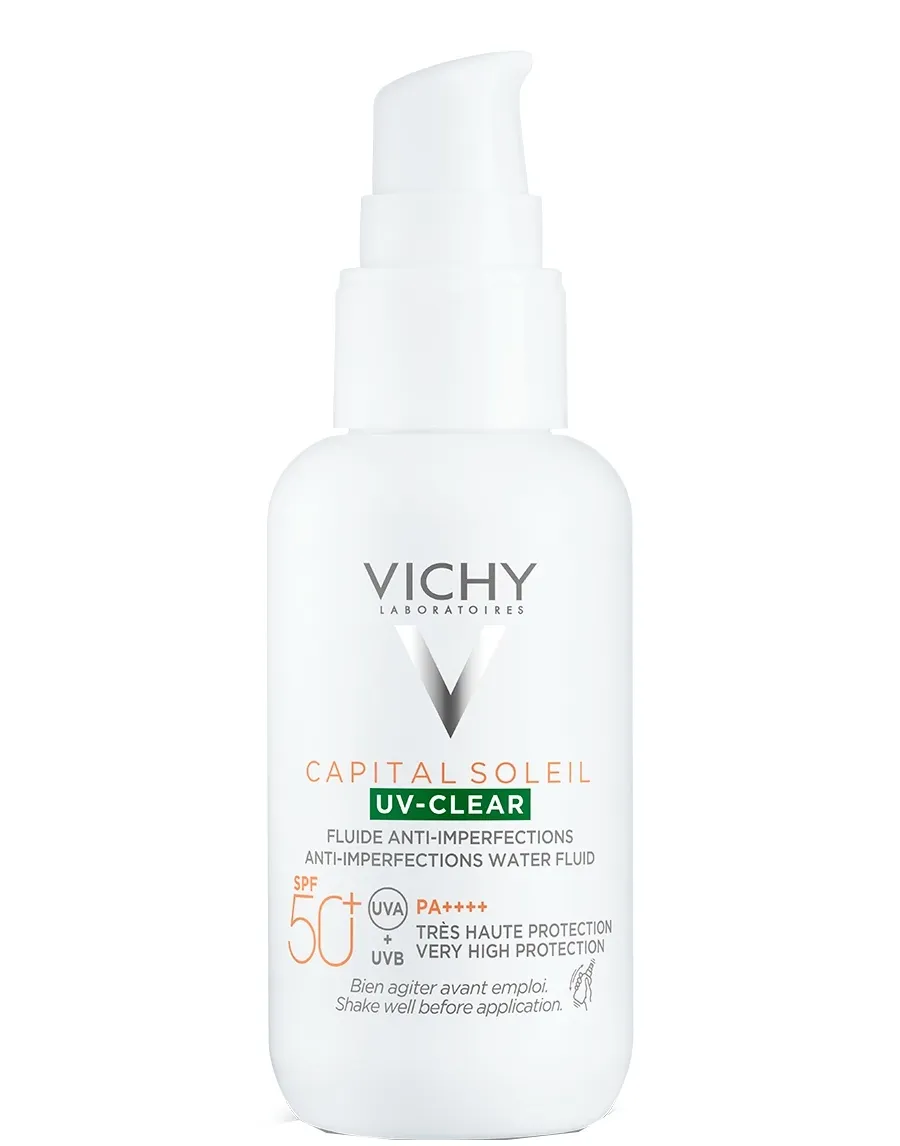 obrazek 1 Vichy Capital Soleil Uv Clear Fluid przeciw niedoskonałościom SPF50+  40 ml
