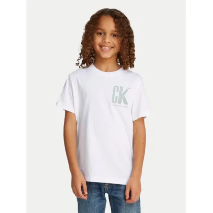 Zdjęcie Calvin Klein Jeans T-Shirt Surf Graphic IB0IB02447 Biały Regular Fit