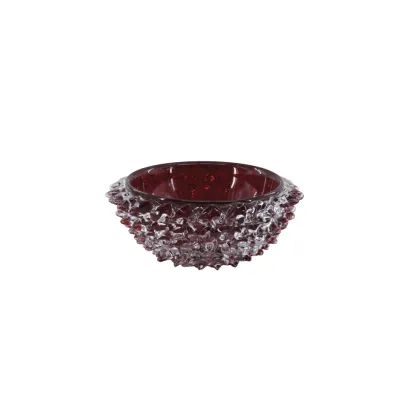 Zdjęcie Czerwona umywalka z dmuchanego szkła Murano do łazienki