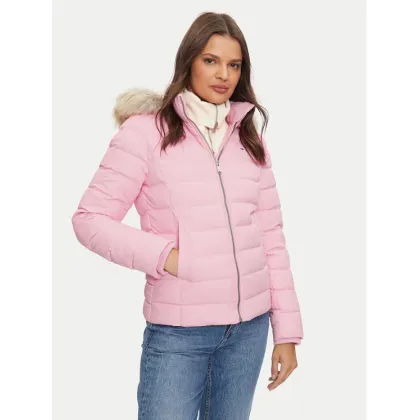 Zdjęcie Tommy Jeans Kurtka puchowa Basic DW0DW18312 Różowy Slim Fit