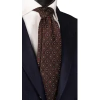 Picture Exclusive silk and wool tie for men
