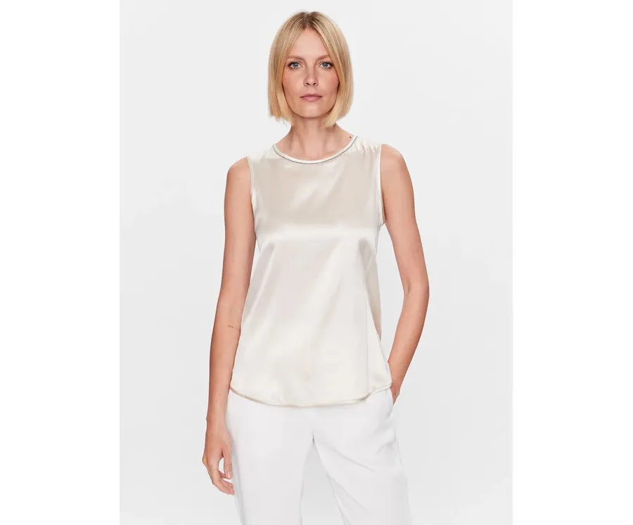 obrazek 1 Peserico Bluzka S08893D Écru Regular Fit