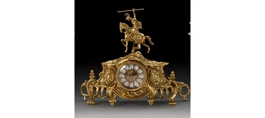 picture 1 Knight on horseback unique bronze clock