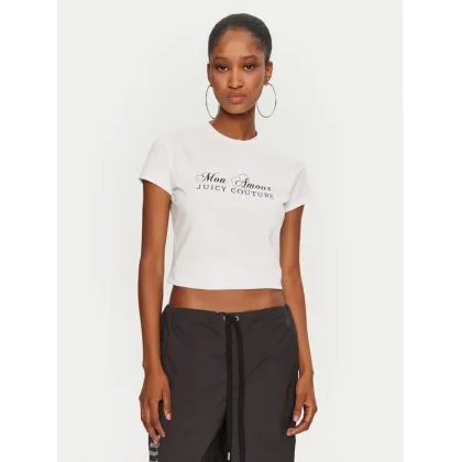 Zdjęcie Juicy Couture T-Shirt Mon Amour JCSCT224407 Biały Slim Fit