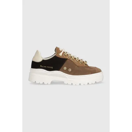 Zdjęcie Filling Pieces sneakersy zamszowe Court Serrated Topaz kolor brązowy 71633831933