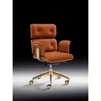 Picture Stylish leather armchair for a unique interior - gold, bronze versions