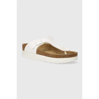 Zdjęcie Birkenstock japonki BIRKENSTOCK X PAPILLIO Gizeh Platform Flex damskie kolor biały na platformie 1027396