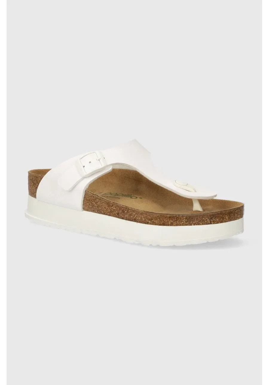 obrazek 1 Birkenstock japonki BIRKENSTOCK X PAPILLIO Gizeh Platform Flex damskie kolor biały na platformie 1027396
