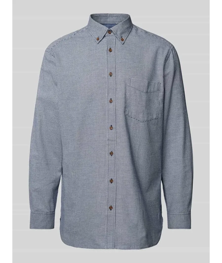 obrazek 1 Koszula casualowa o kroju regular fit z kołnierzykiem typu button down