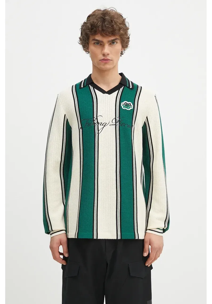 obrazek 1 Filling Pieces sweter Knit Football Jersey męski kolor zielony lekki 91099041926