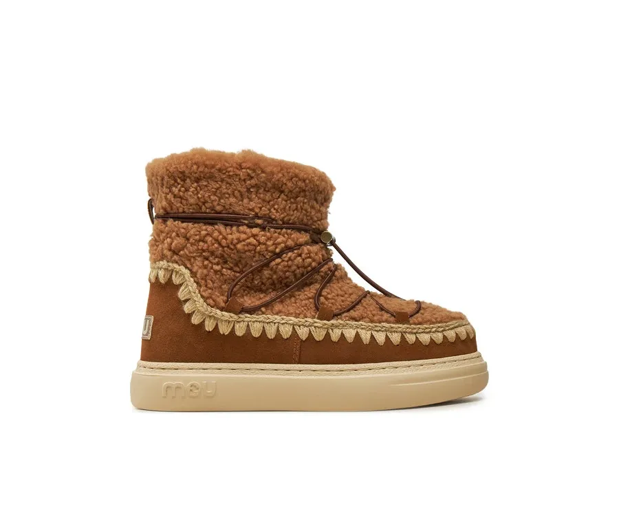 obrazek 1 Mou Śniegowce Eskimo Sneaker Bold Scoub Lace FW411012A Brązowy