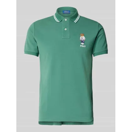 Zdjęcie Koszulka polo o kroju slim fit z czystej bawełny