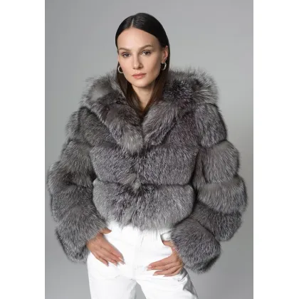 Zdjęcie Ekskluzywna kurtka z futra szopa/lisa w 3 kolorach