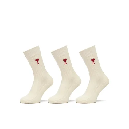 Zdjęcie AMI PARIS Skarpety wysokie unisex USC003.379 Écru