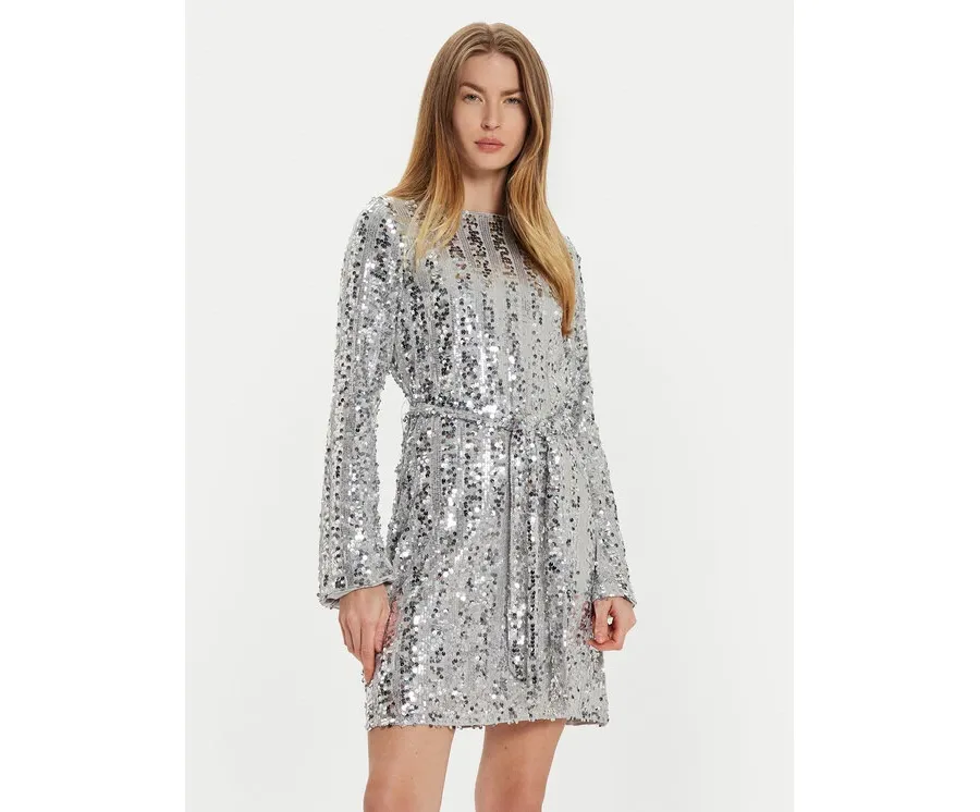 obrazek 1 Vero Moda Sukienka koktajlowa Efa 10321447 Srebrny Regular Fit