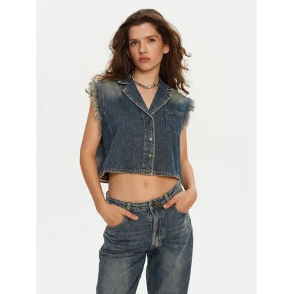 Zdjęcie One Teaspoon Kamizelka 26512 Niebieski Relaxed Fit