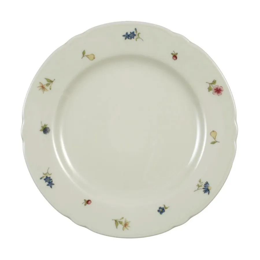 obrazek 1 Porcelanowy okrągły talerz śniadaniowy 20 cm w kolorze kości słoniowej - Seltmann Weiden