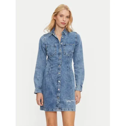 Zdjęcie Karl Lagerfeld Jeans Sukienka jeansowa 246J1302 Niebieski Regular Fit