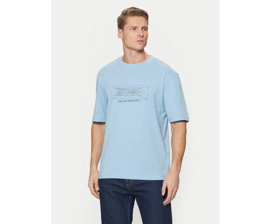 obrazek 1 HUGO T-Shirt Nufrancos 50532095 Niebieski Regular Fit