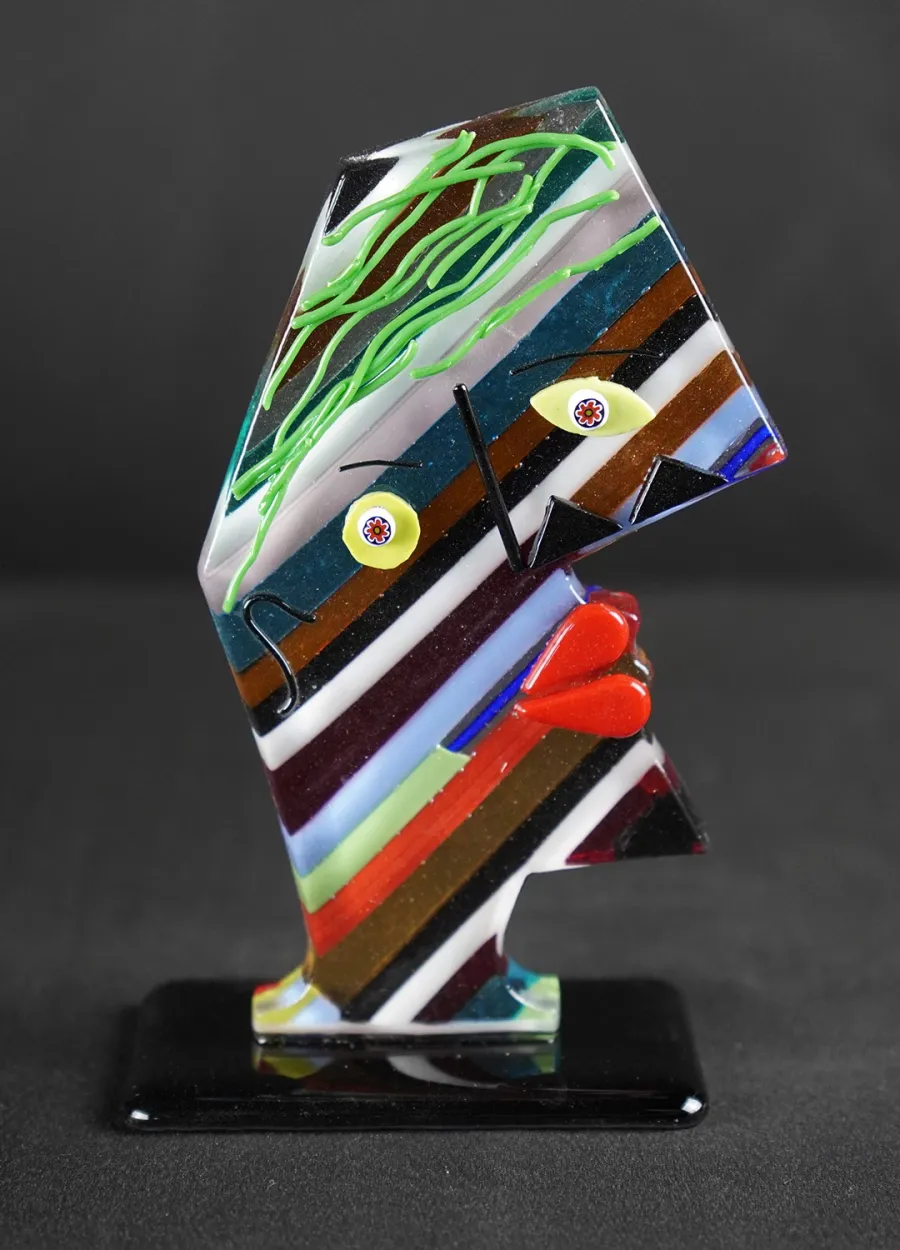 obrazek 1 Designerski abstrakcyjny pop-art Picasso w szkle Murano