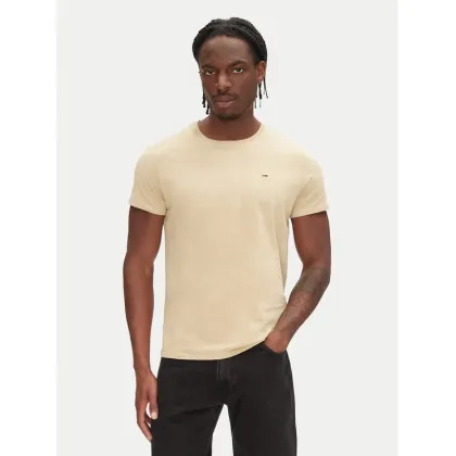 Zdjęcie Tommy Jeans T-Shirt DM0DM04411 Beżowy Slim Fit