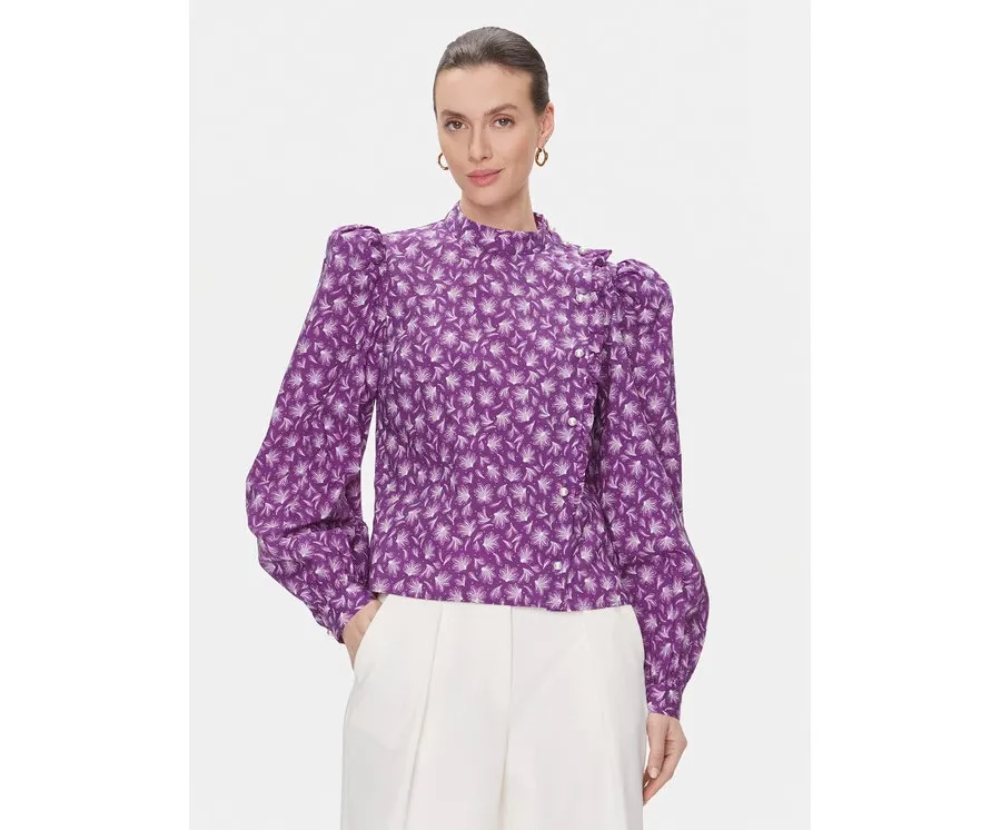 obrazek 1 Custommade Bluzka Deia 999376294 Fioletowy Regular Fit