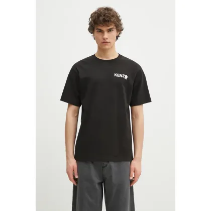 Zdjęcie Kenzo t-shirt bawełniany Boke Flower 2.0 męski kolor czarny z nadrukiem FF55TS4894SG.99J