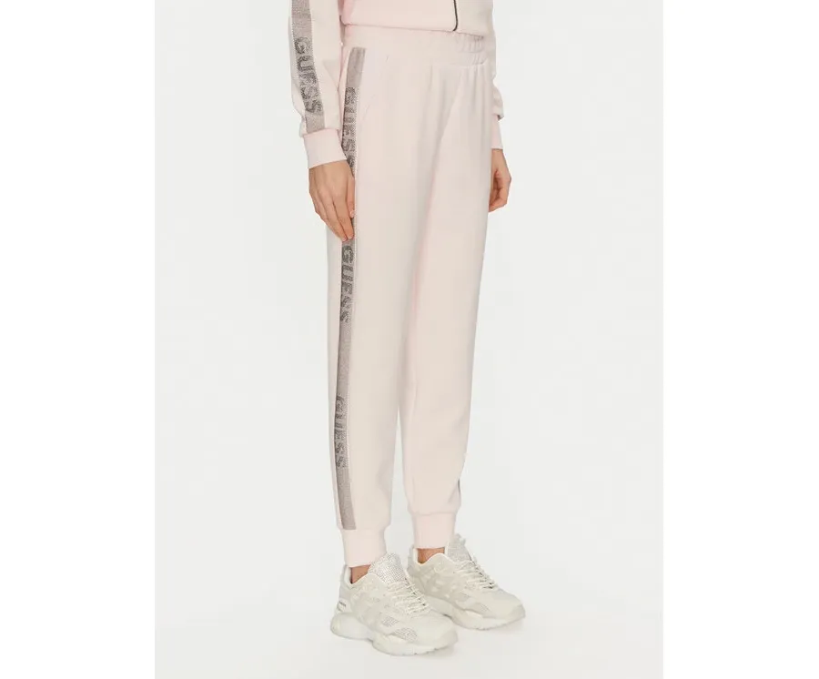 obrazek 1 Guess Spodnie dresowe W5RB00 KBYE2 Różowy Regular Fit