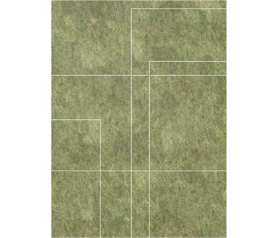 obrazek 1 Geometryczny włoski dywan w odcieniach zieleni - Sartori Rugs
