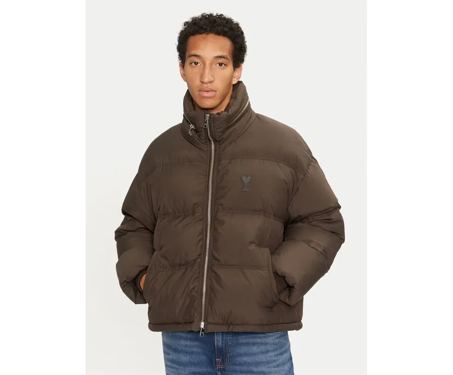 obrazek 1 AMI PARIS Kurtka zimowa HJK403.PA0009 Brązowy Regular Fit