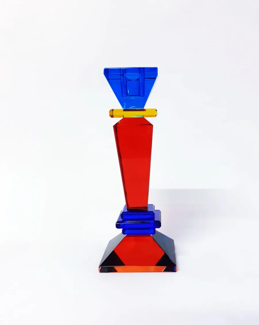 obrazek 1 Stylowy świecznik wykonany we Włoszech (18,5 cm)