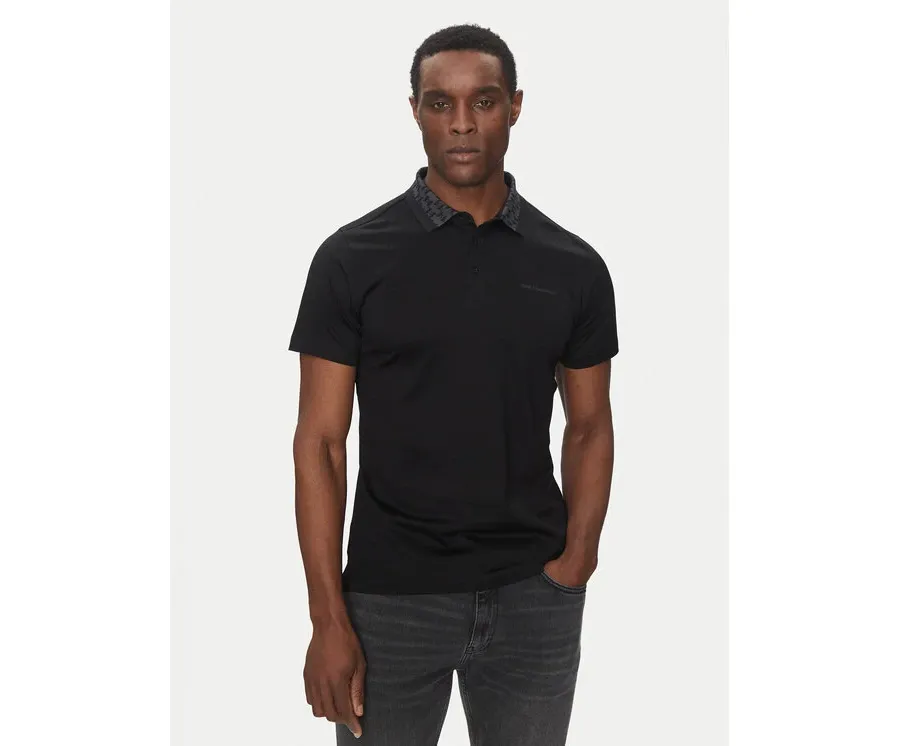 obrazek 1 KARL LAGERFELD Polo 745001 552200 Czarny Slim Fit